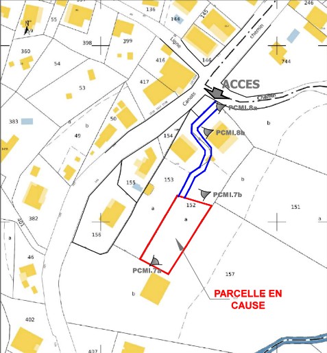 Autre plan et servitude du terrain